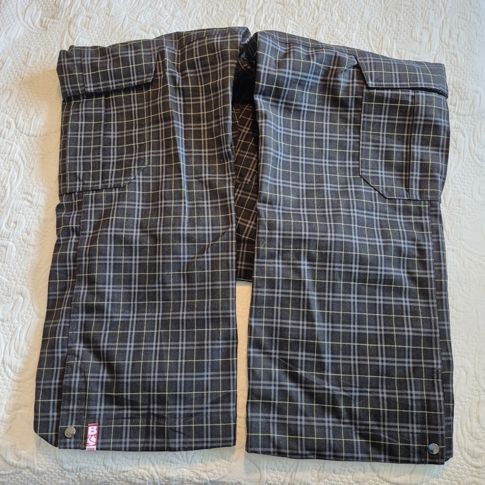Bonfire men's size Medium black plaid classic fit snowboarding pants EUC - Picture 3 of 13